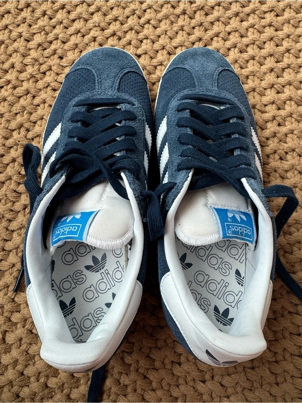 Adidas Gazelle in Blue and White Suede Size Mens 4.5